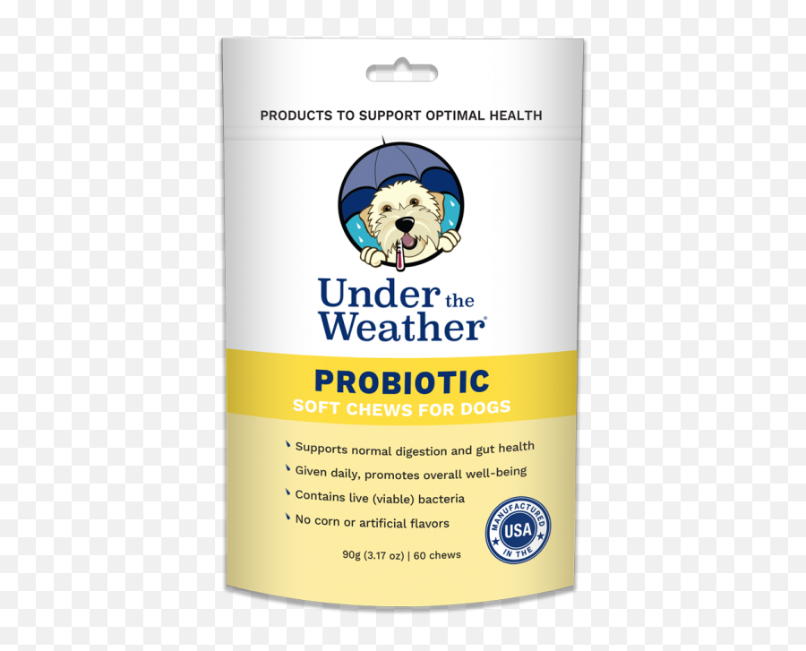 Under The Weather Calming And Probiotic Chews Pet Age Emoji,Ginger Emotions