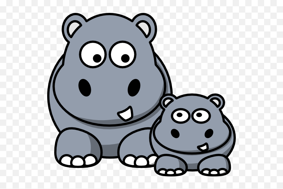 Hipopotamo Sexi Dibujos Animados - Clip Art Library Hippo Clipart Emoji,Hippo Emoticons