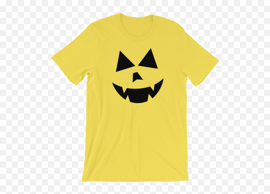 Jack Ou0027 Lantern Face Halloween Pumpkin Face Fun Unisex T - Short Sleeve Emoji,Jack O Lantern Emoticons