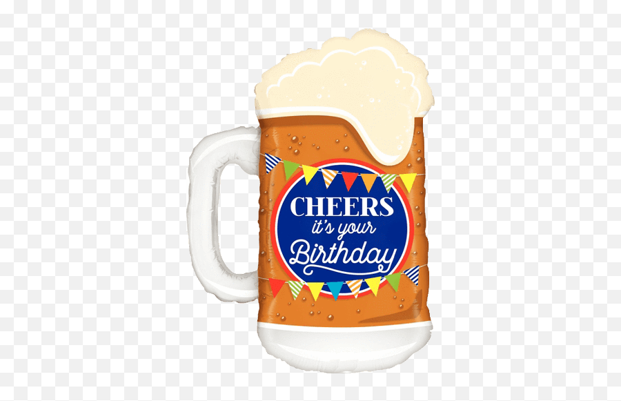 Birthday Beer Mug Balloon - Birthday Beer Emoji,Beer Mug Emoji