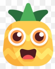 Pineapple Emoticon Emoji Free Icon Of Pineapple - Happy,Download Cute Emoji