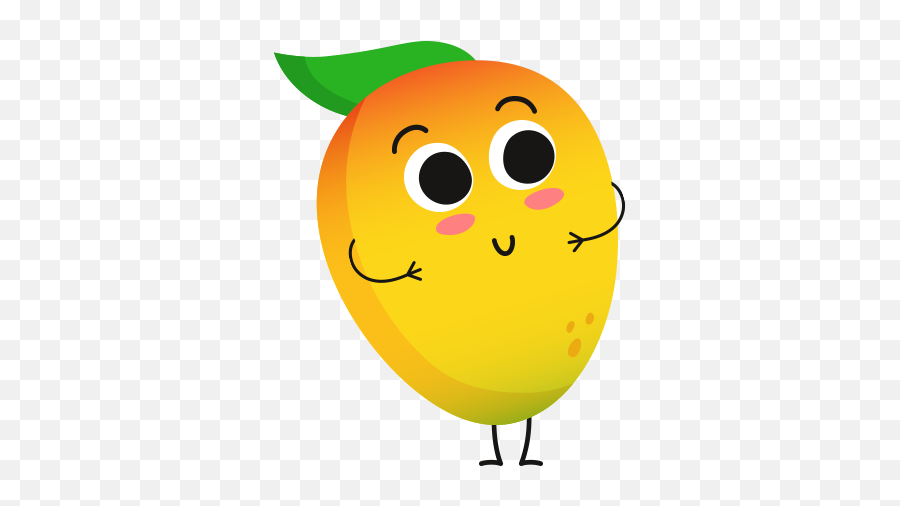 Mango - Happy Emoji,Mango Emoticon