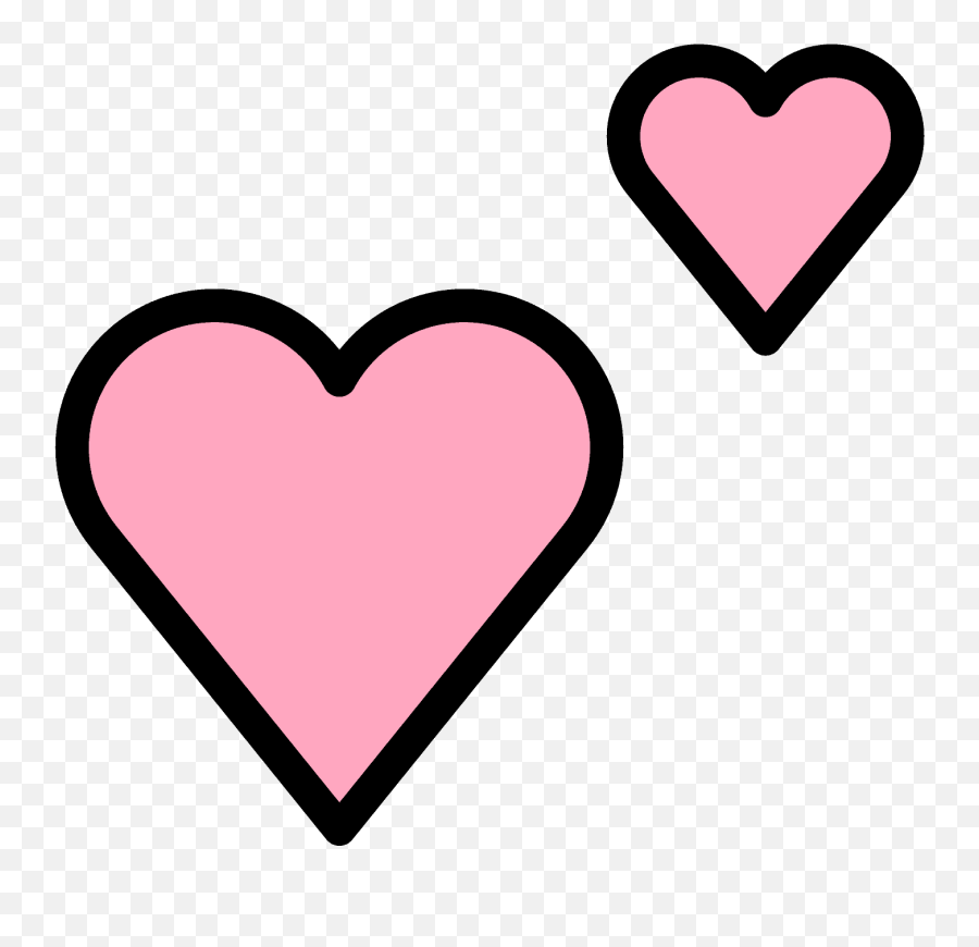 Two Hearts Emoji - Cute Hearts Copy And Paste,Red Heart Emoji