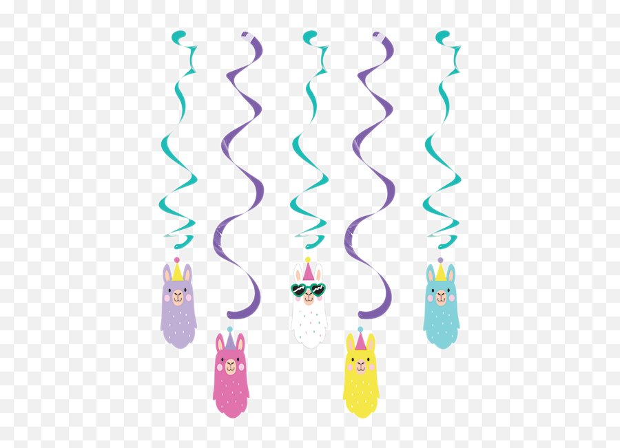 Llama Party Amscan Asia Pacific - Black Gold Dizzy Danglers Emoji,Llama Emoticon Text