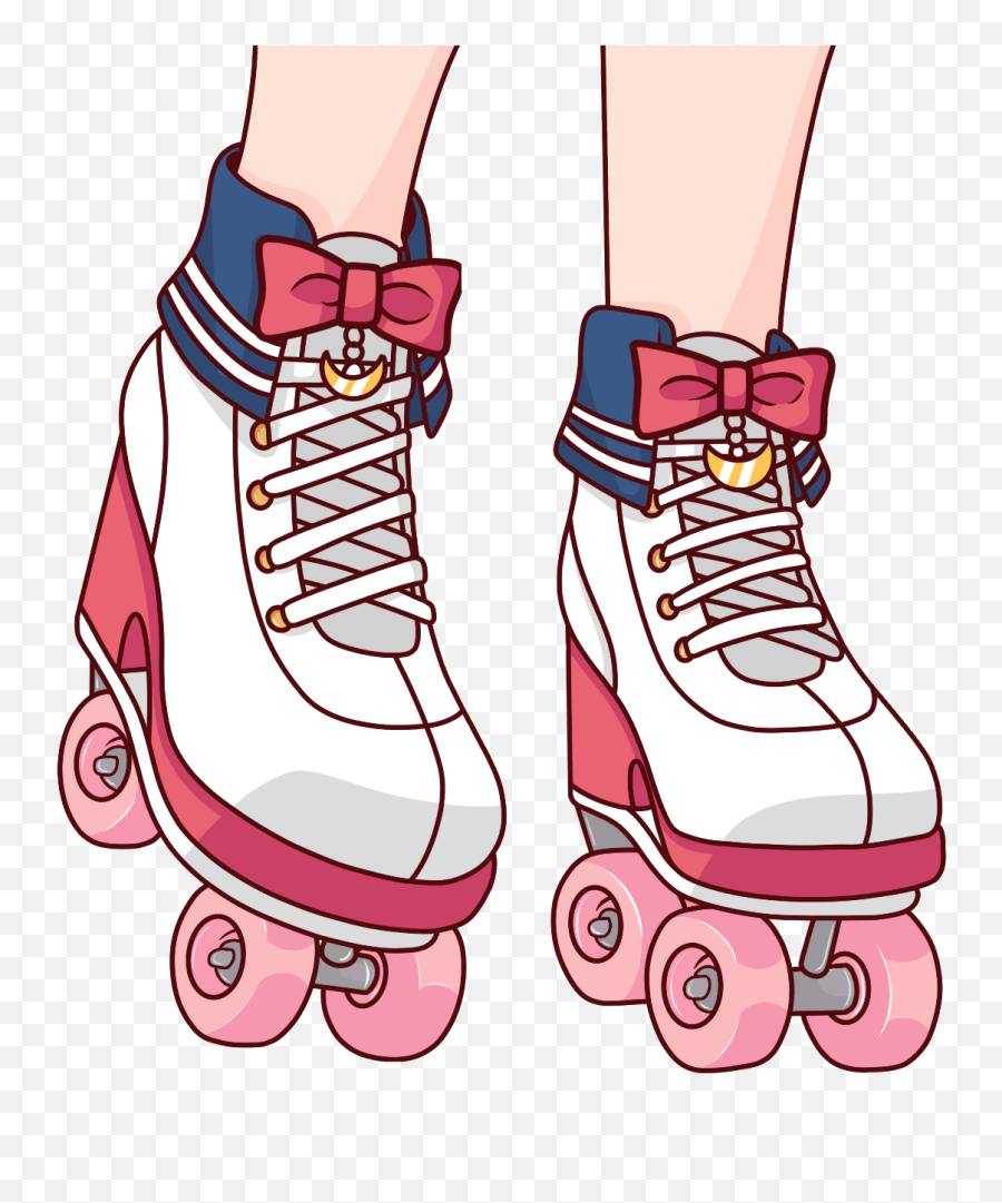 Anime Rollerskates Cuteanime Sticker - Anime Roller Skates Emoji,Rollerskating Emoji Party Invitations