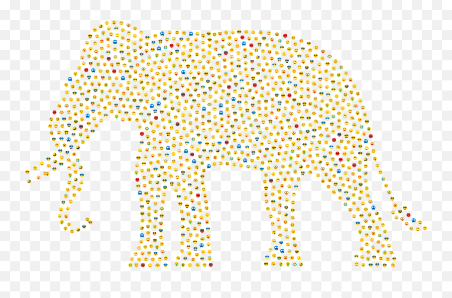 Elephant Emoji Emoticons - Sticky Gems,Elephant Emoji