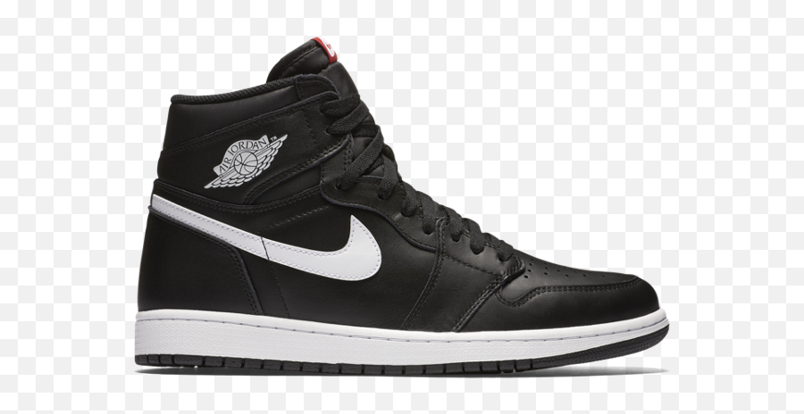 Air Jordan 1 Retro High Og - Nike Black And White High Tops Jordans Emoji,Air Jordan Emoji