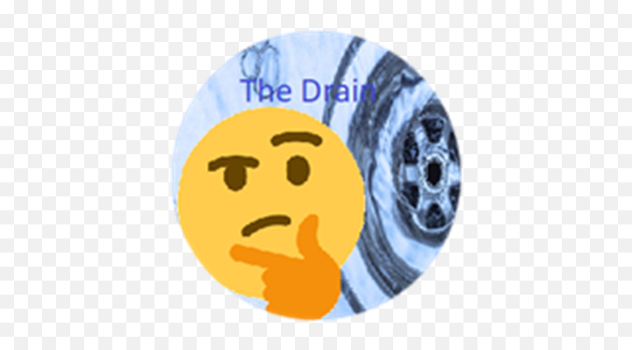 The Drain - Thinking Emoji Small,Drain Emoticon