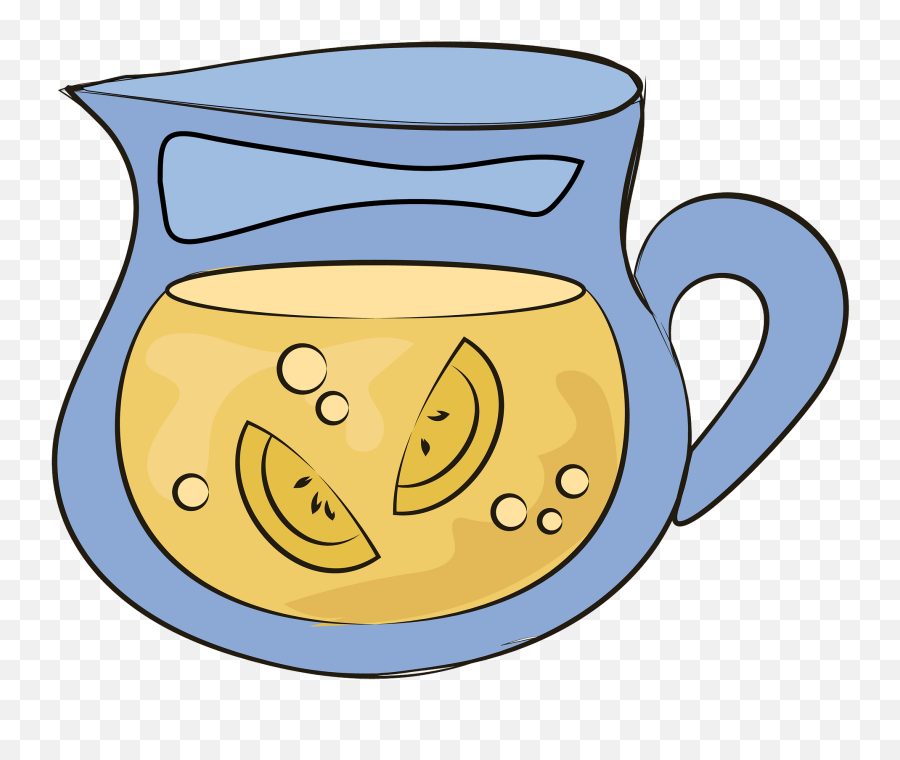 Jug With Lemonade Clipart - Jug Emoji,Lemonade Emoji