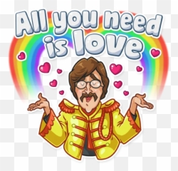 The Beatles - Telegram Sticker Beatles Stickers Whatsapp Emoji,Beatles Emojis