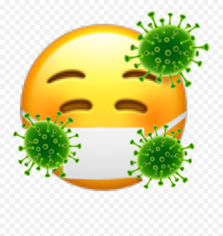 Coronavirus Virus Emoji Itried Sticker By Stickers - Happy,Edit Foto Pake Emoticon