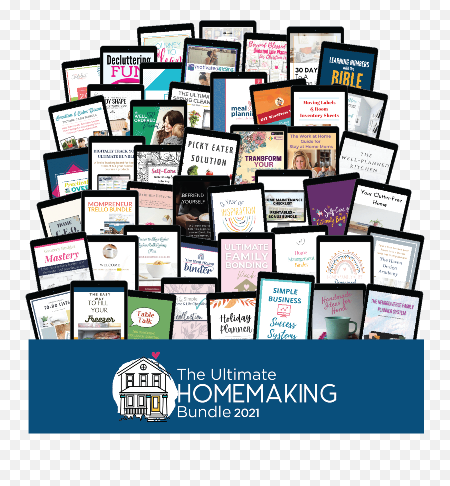 All About The Ultimate Homemaking Bundle 2021 - I Choose Joy Homemaking Emoji,Christian Teen Checklist On Dealing With Emotions