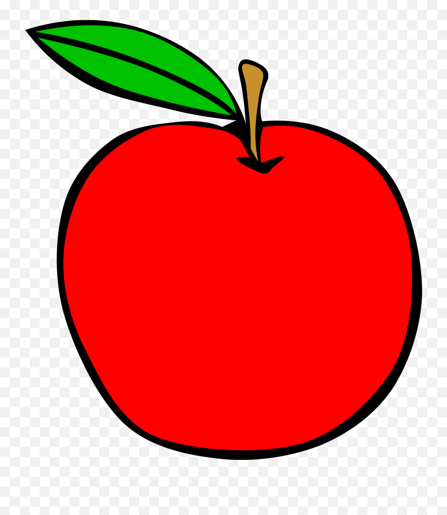 Apple Fruit Color - Apple Fruit Clipart Emoji,Apple Fruit Emoji