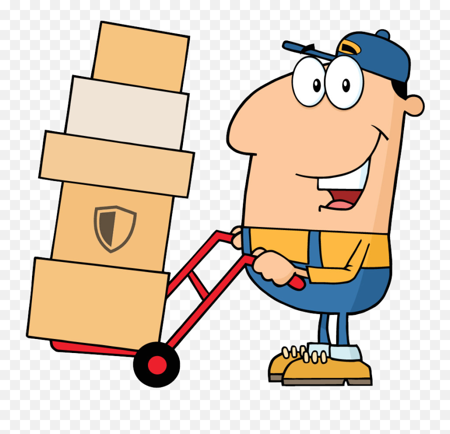 Moving Insurance - Moving Boxes Cartoon Emoji,Running Man Dance Move Emoticon