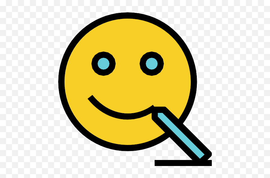 Happy Smiling Emoticon Square Face Vector Svg Icon 6 - Png Happy Emoji,Emoticon Meaning Chart