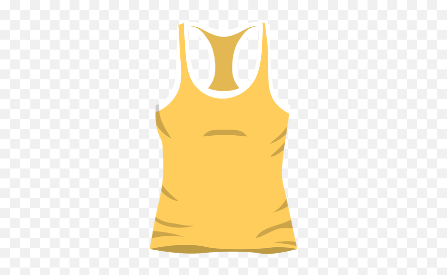 Yellow Men Tank Top Icon Transparent Png U0026 Svg Vector - Tank Top Vector Png Emoji,Colorful Emoji Crop Top