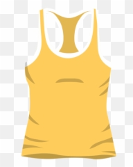 Yellow Men Tank Top Icon Transparent Png U0026 Svg Vector - Tank Top Vector Png Emoji,Colorful Emoji Crop Top