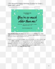 Pdf 170 Beautiful Happy Birthday Quotes For Sister Sister - Horizontal Emoji,Bottled Up Emotions Quotes