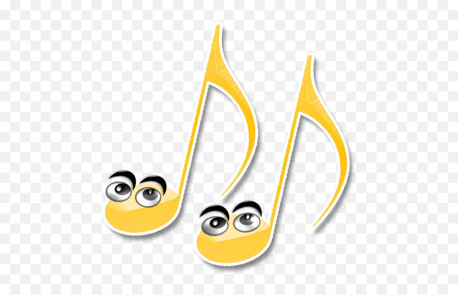 Musical - Happy Emoji,Musical Notes Emoticon