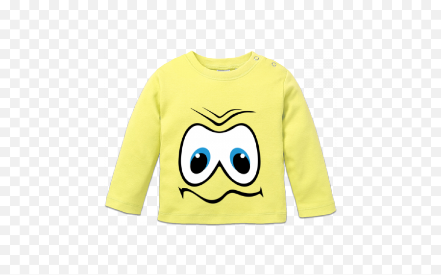 Character Smiley Face Camiseta Manga Larga Bebé Emoji,Emoticon Despedida