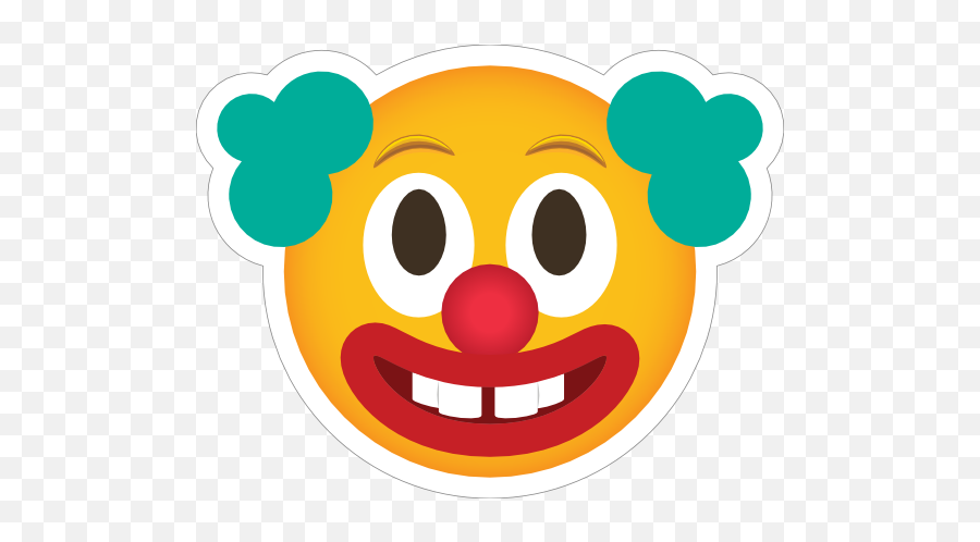 Phone Emoji Sticker Clown - Happy,Emoji Selfie Stick