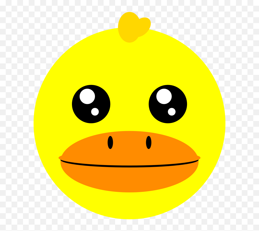 Cute Duck - Openclipart Emoji,Goose Emojis