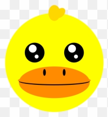 Cute Duck - Openclipart Emoji,Goose Emojis