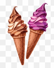Icecream Magnificent Cone Pink Sticker - Cone Ice Cream Png Emoji,Ice Cream Sun Cloud Emoji