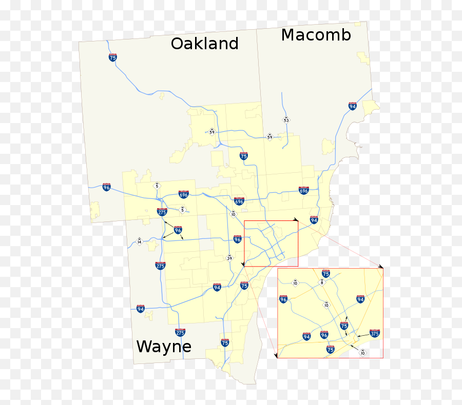 Roads And Freeways In Metropolitan Detroit - Wikiwand Emoji,Tyler Oakley Emojis That Should Exist