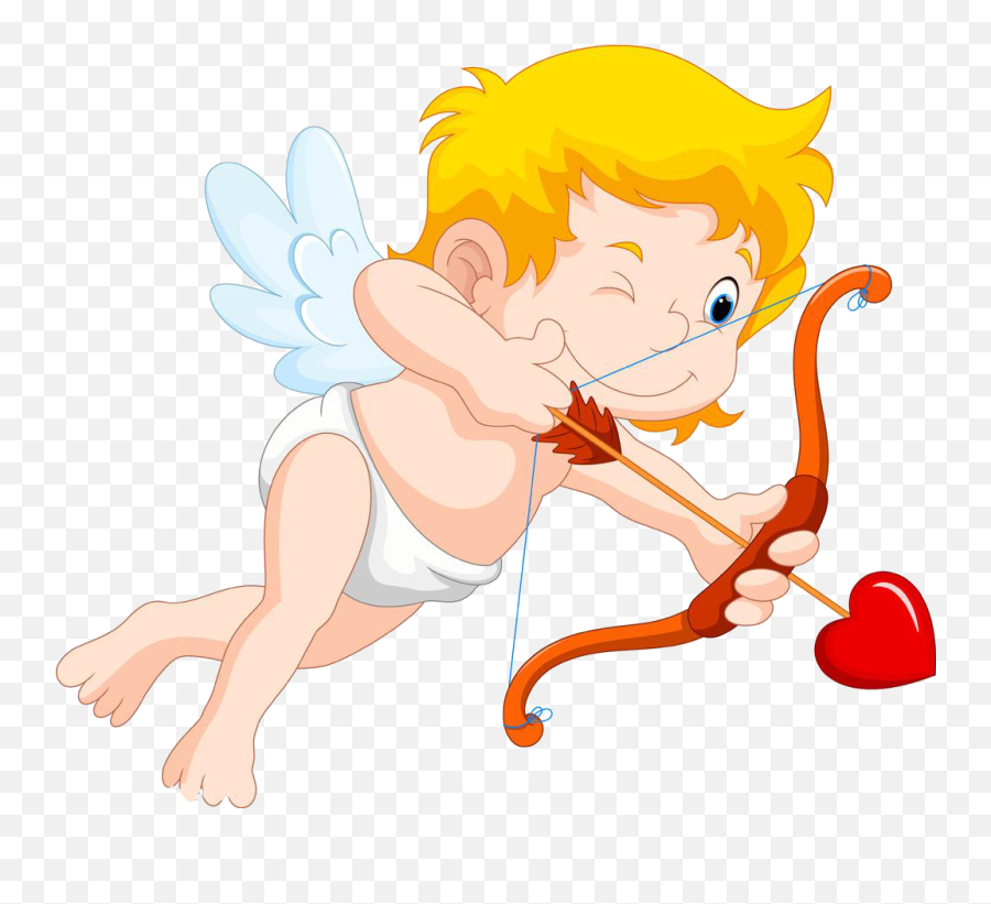Download Illustration Archery Cartoon Cupid Free Frame Emoji,Cupid Heart Emoticon