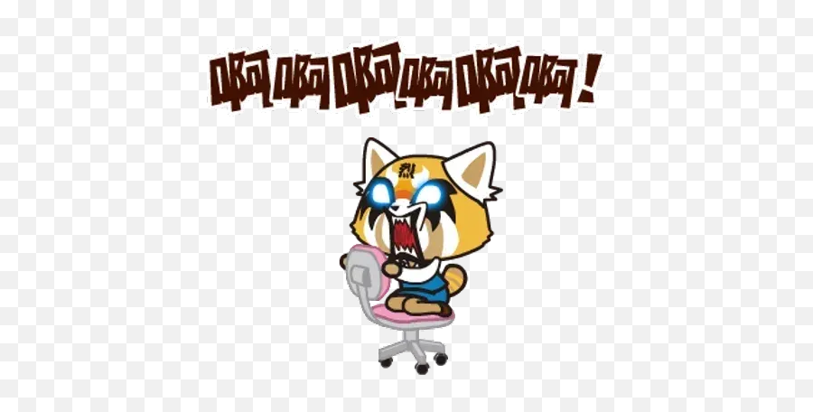 Aggretsuko 01 Sticker Pack - Stickers Cloud Emoji,Aggretsuko Emojis