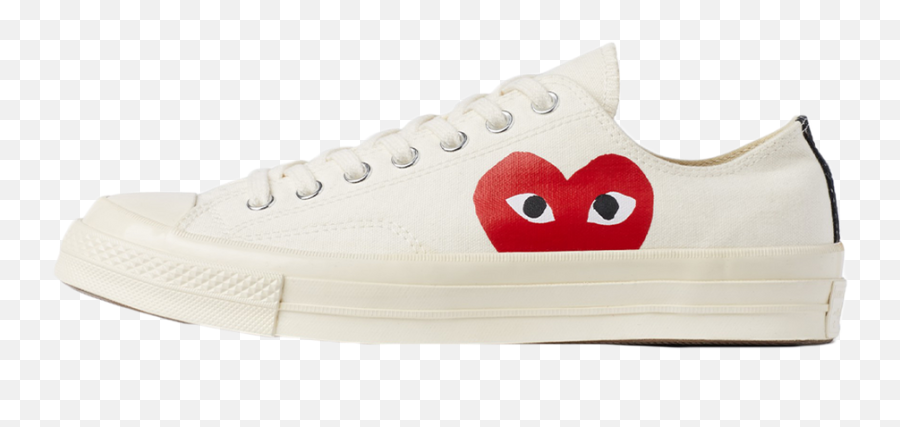 Cdg Low Top White Converse Promotions Emoji,Cdg Play Emoticon