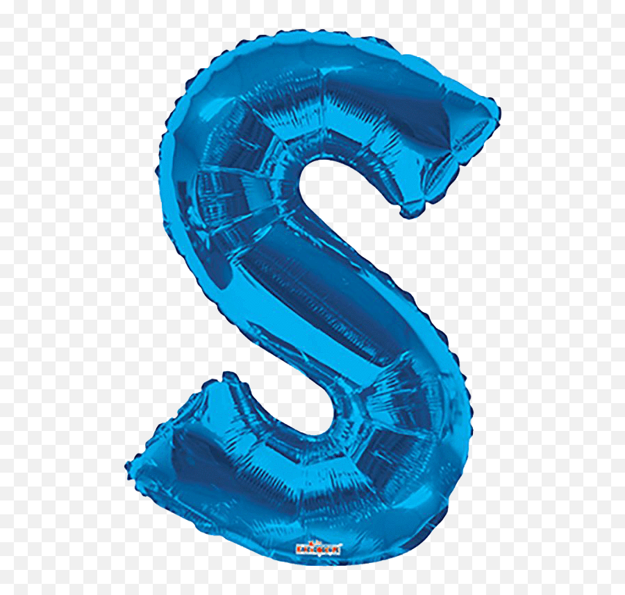 Shop Blue Balloon Letters And Numbers Giant 34 - Instaballoons Emoji,Emoji Letter S