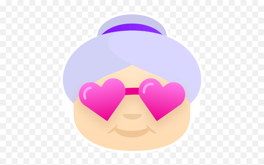 Emoji Love Heart Loveemoji Sticker - Happy,Grandmother Emoji Emoji Love Heart Loveemoji Sticker - Happy,Grandmother Emoji