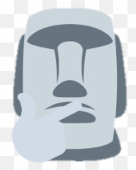 Scrolldrop Thinking - Moyai Emoji Png,Thonk Emoji