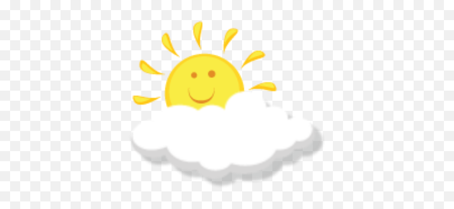 Sun Sunny Cloud Aesthetic Sticker By Jagbir Singh - Happy Emoji,Sun And Cloud Emoji