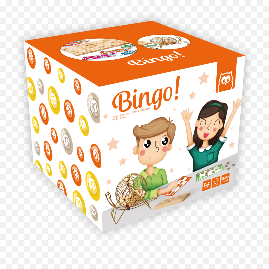 Eurekakids Bingo De Luxe 374635 - Cardboard Packaging Emoji,Glass Box Of Emotions