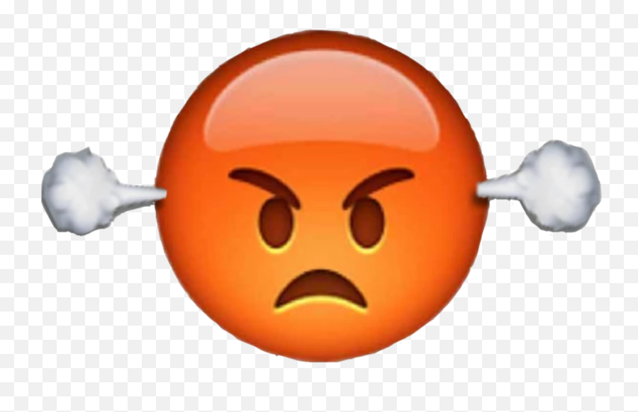 Angry Mad Smoke Puff Sticker - Emoji,Puff Emoji