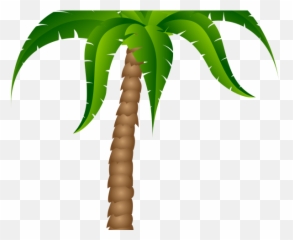 Download Christmas Lights Clipart Palm - Cartoon Palm Tree No Background Emoji,Palm Tree Emoji