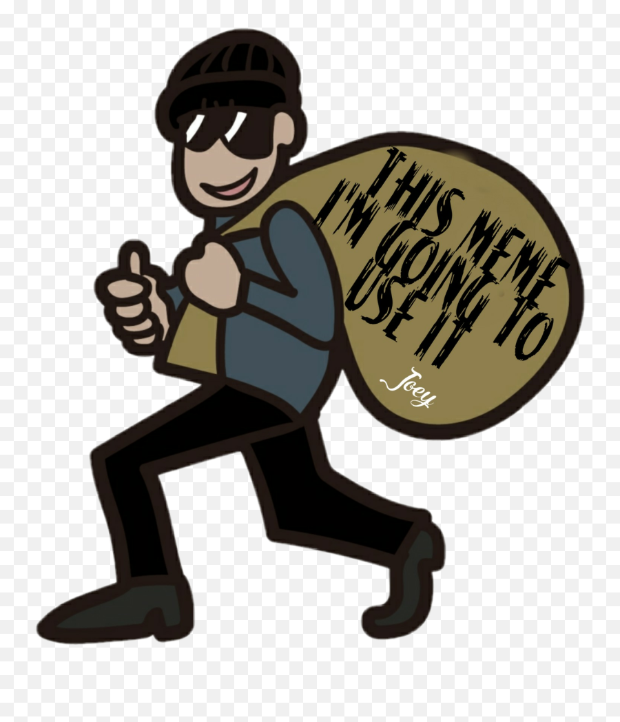 Robber Thief Sticker - Cartoon Of Thief Png Emoji,Thief Emoji