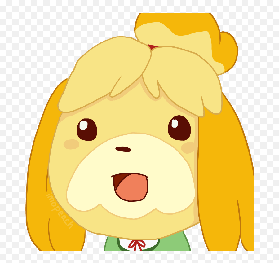 Surprised Isabelle - Happy Emoji,Isabelle Emoji