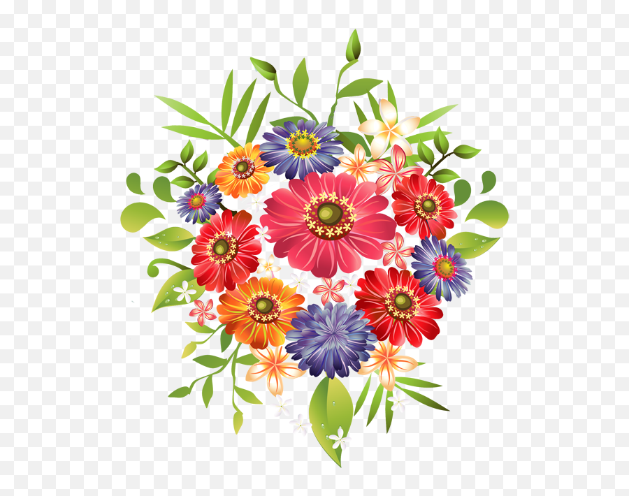 Floral A Bouquet Of Summer Flowers Clip Art - Clipartix Clip Art Bouquet Of Flowers Emoji,Bouquet Of Flowers Emoji