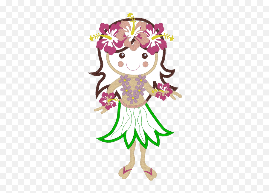 Stitchontime - Fictional Character Emoji,Hula Girl Emoticon