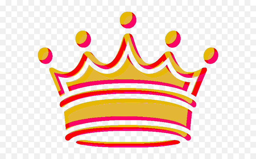 Crown Gold Pink Sticker - Clipart Queen Crown Png Emoji,Trap Queen Emoji