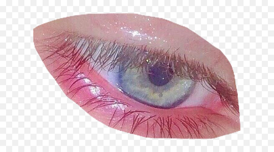 Eye Bloodshot Eyeaesthetic Aesthetic - Sparkly Emoji,Emoji With Bloodshot Eyes