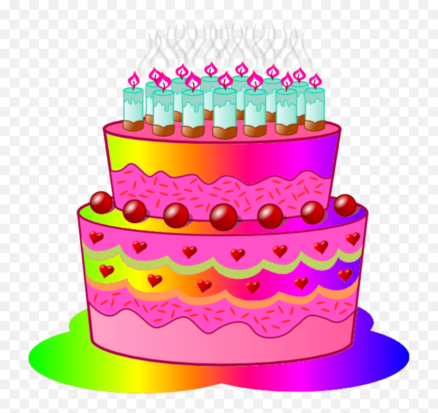 Cake Clipart Animation Cake Animation Transparent Free For - Moving Birthday Cake Animation Emoji,How To Make Emoji Cake