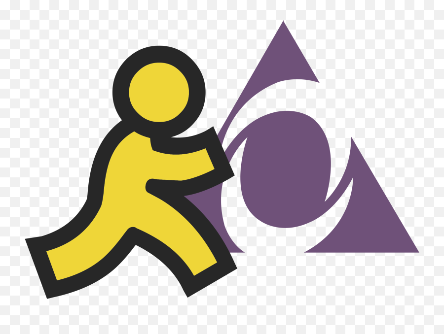 Aol Instant Messenger Logo Png - Logo Aol Instant Messenger Emoji,Spark Instant Messenger Emoticons