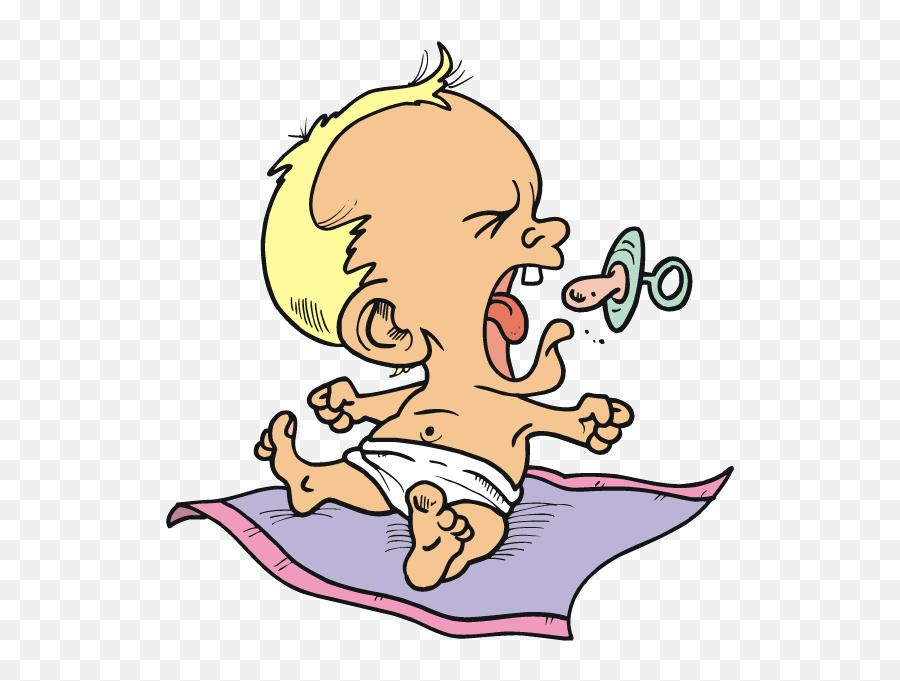 Spitting Your Dummy Out Crying Baby With Pacifier Cartoon Emoji