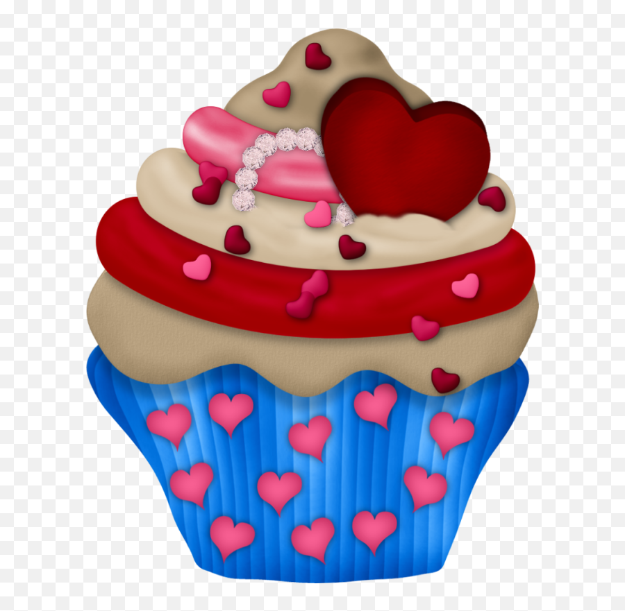 Clipart Christmas Cupcake Clipart - Cupcakes Png Dibujo Emoji,Pintrerest Emoji Cupcakes