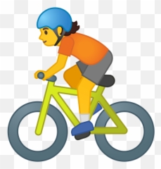 Person Biking Emoji - Emoji Velo,Frame With An X Emoji
